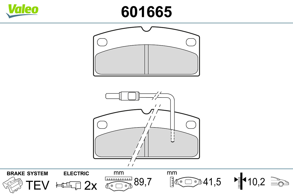 BRAKE PADS AIXAM 500 II FR